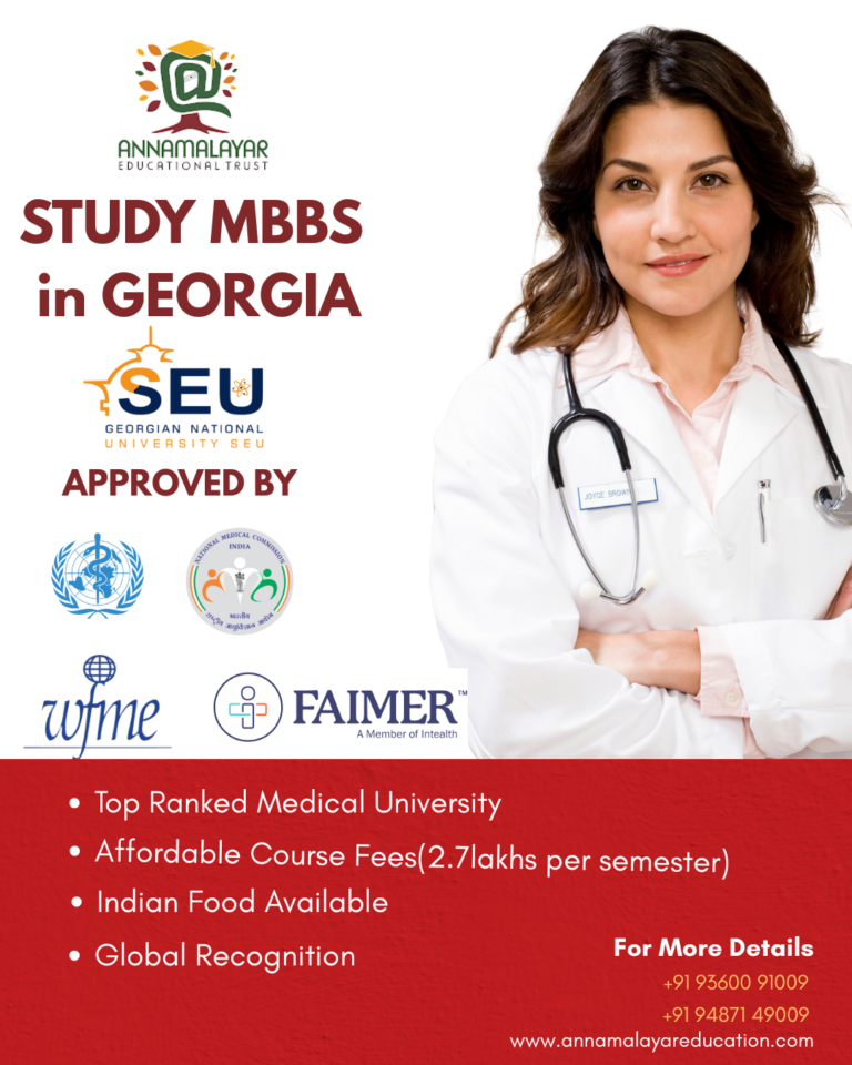 mbbs in georgia poster- Annamalayar educational trust