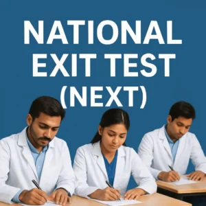 National exit test information from Annamalayar Educational Trust, focusing on exam structure and preparation guidelines.