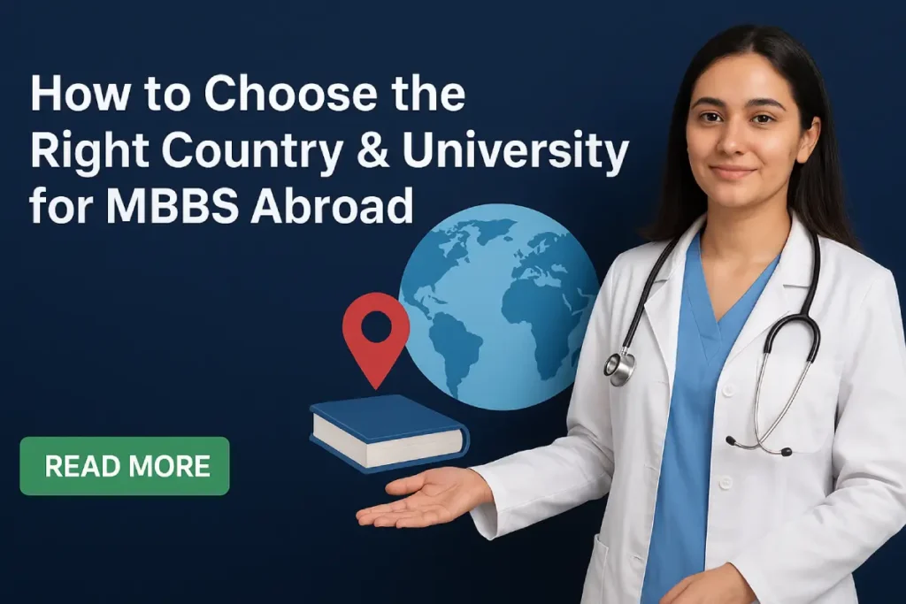 How to choose the right country and university for MBBS abroad for Indian students.