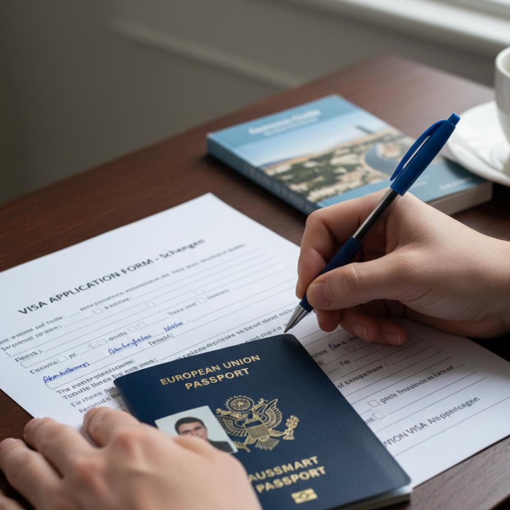 Step-by-step guide on applying for a visa, provided by Annamalai Educational Trust for MBBS abroad students