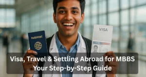 Step-by-step guide for obtaining a visa and studying MBBS abroad by Annamalayar Educational Trust.