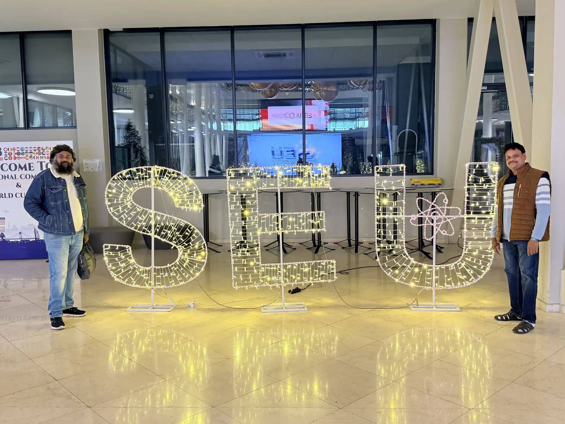 Annamalayar Educational Trust representatives visiting Georgian National University SEU campus in Georgia for MBBS abroad student guidance and university collaboration.