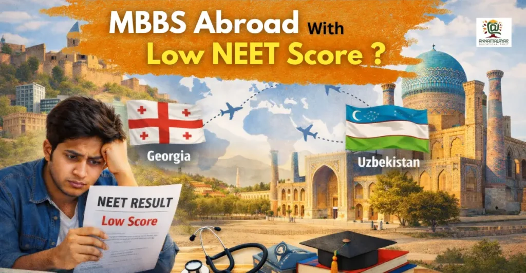 Student worried about low NEET score exploring MBBS abroad options in Georgia and Uzbekistan