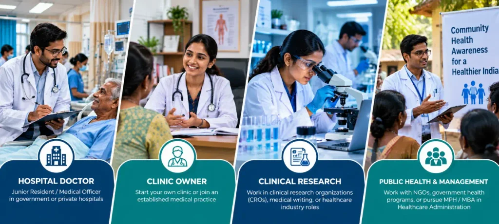 Career options after MBBS abroad for Indian graduates